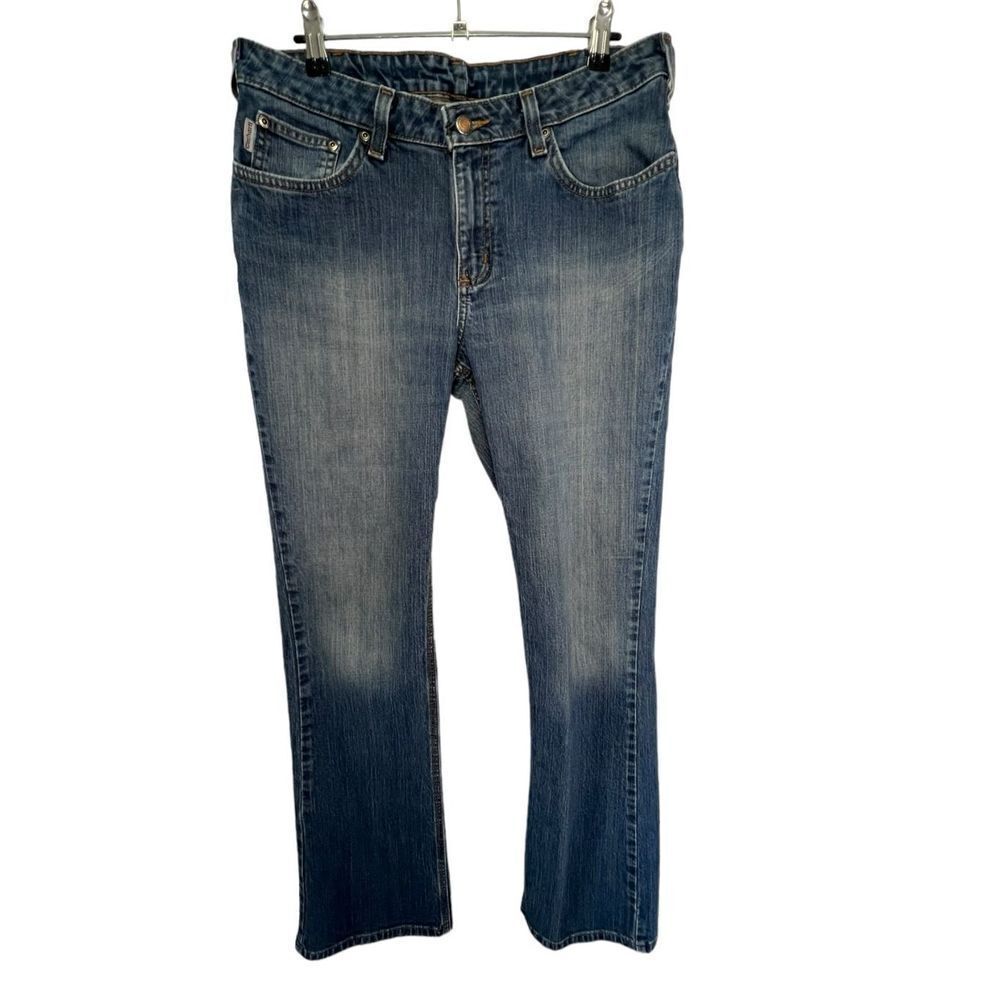 Carhartt Mid-Rise Medium Wash Bootcut Casual Denim Jeans